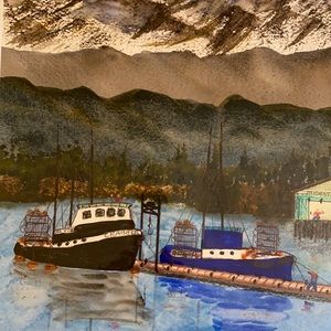 Original Watercolor 16x20 AK 4728